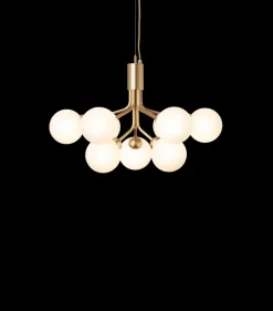 Apiales 9, brushed brass/opal