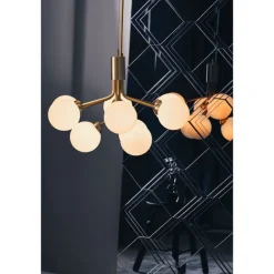 Apiales 9, brushed brass/opal