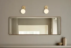 Apiales wall, brass/opal