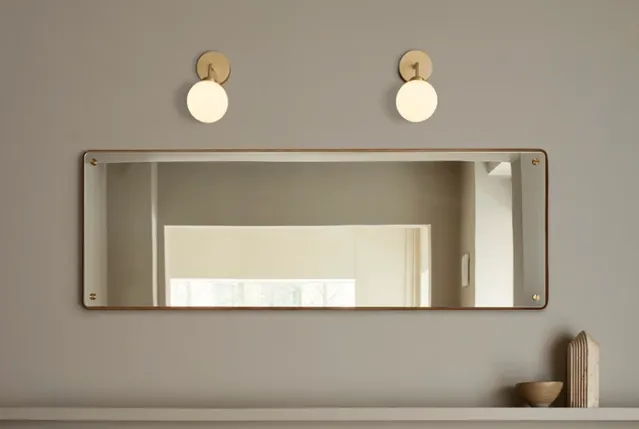 Apiales wall, brass/opal