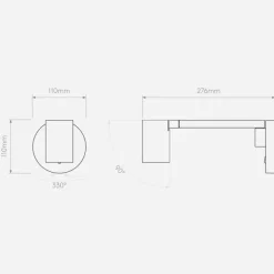 Ascoli Swing Sort -Leselampe