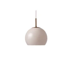 Ball Glass Pendel -Sand grå Ø18