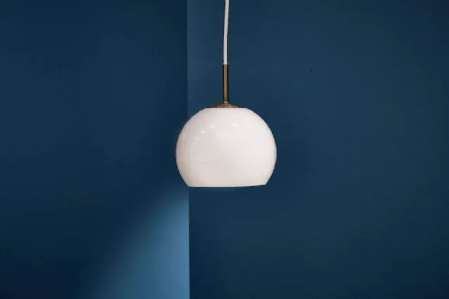 Ball Glass Pendel -Sand grå Ø18