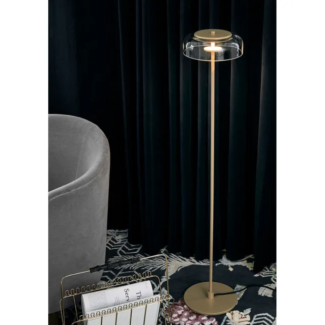 Blossi floor, gold/clear