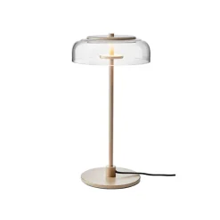 Blossi table, nordic gold/clear