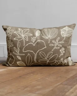 Botanic Leaves -Brodert putetrekk