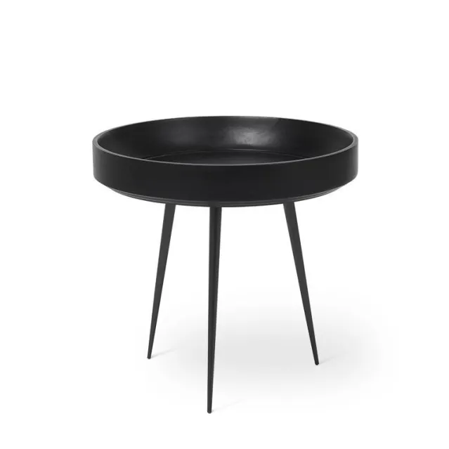 Bowl Table – Black Stained Mango Wood S
