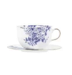 byTiMo Servise -Kaffekopp med skål, Blå