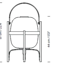 Cesta bord- / gulvlampe