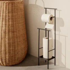 Dora Toalettpapir Stativ – Sort
