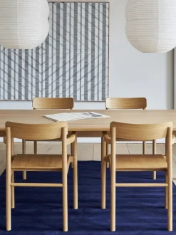 Earth bamboo gulvteppe – farge vibrant blue