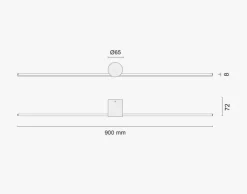 Eros -Baderomsarmatur, 90 -Hvit