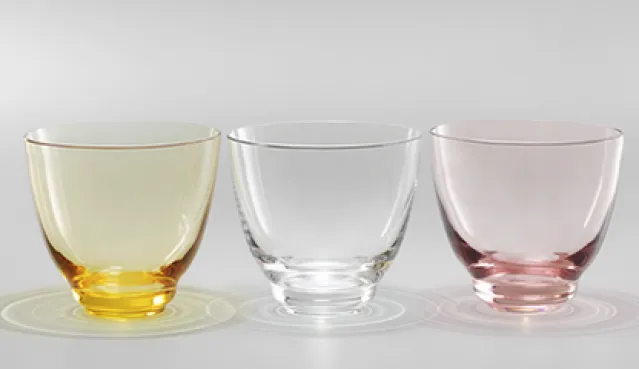 Flow vannglass olivengrønn