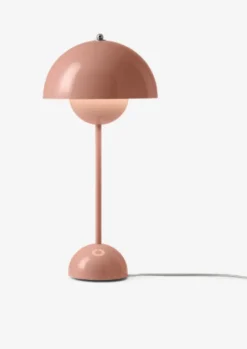 Flowerpot bordlampe VP3,  beige red