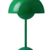 Flowerpot oppladbar bordlampe VP9, signal green