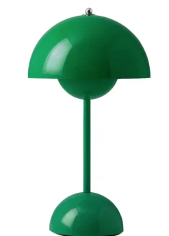 Flowerpot oppladbar bordlampe VP9, signal green