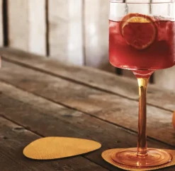 Glass mat circle Curry