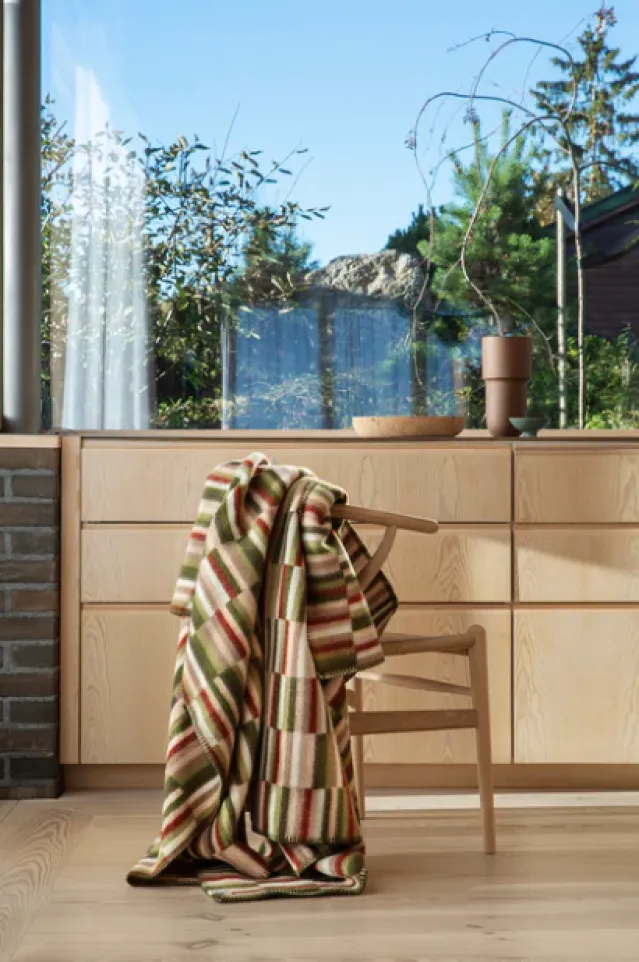 Ida – Olive Burgundy – Ullpledd