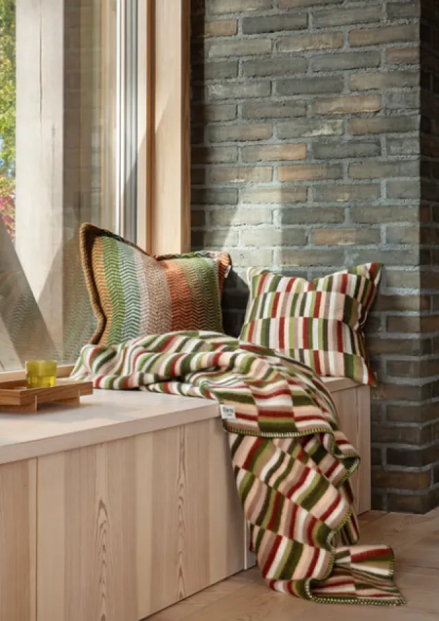 Ida – Olive Burgundy – Ullpledd