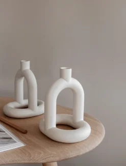 Kapp lysestake 1 – Ivory