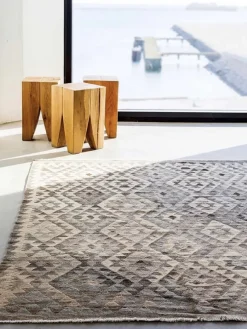 Kelim gulvteppe – farge light grey