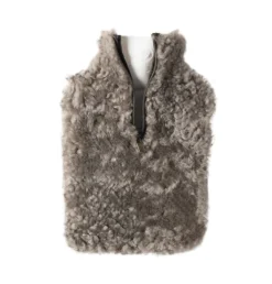 Kerri -varmeflaske med saueskinnspose, stone