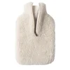 Kerri -varmeflaske med saueskinnspose, creme