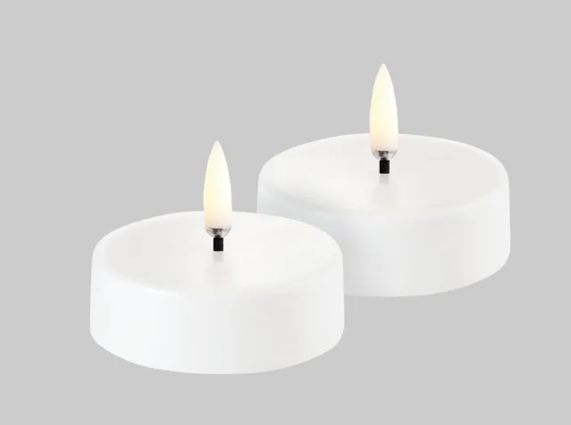 LED-telys Maxi oppladbare 2pk