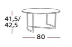 Ljå Coffee Table – Wenge Ø80