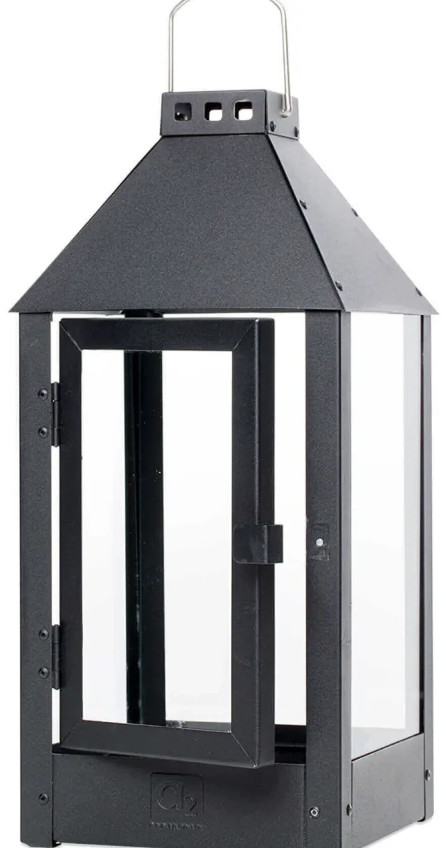 Lyslykt utendørs, Sort -Medium