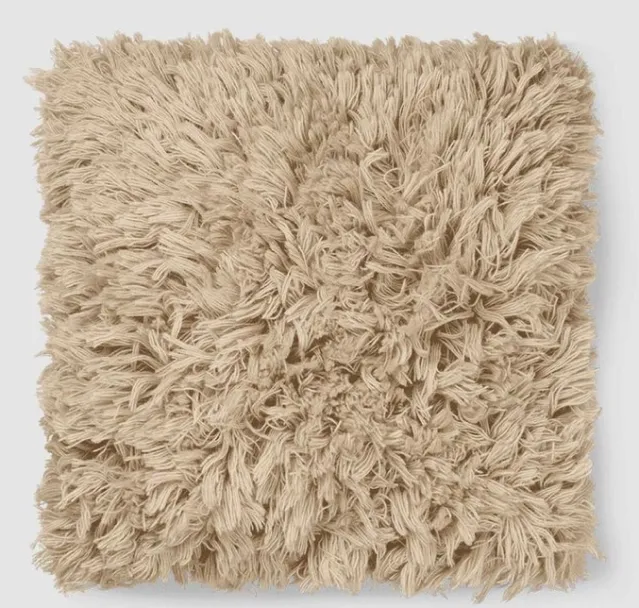 Meadow High Pile Cushion – Light Sand