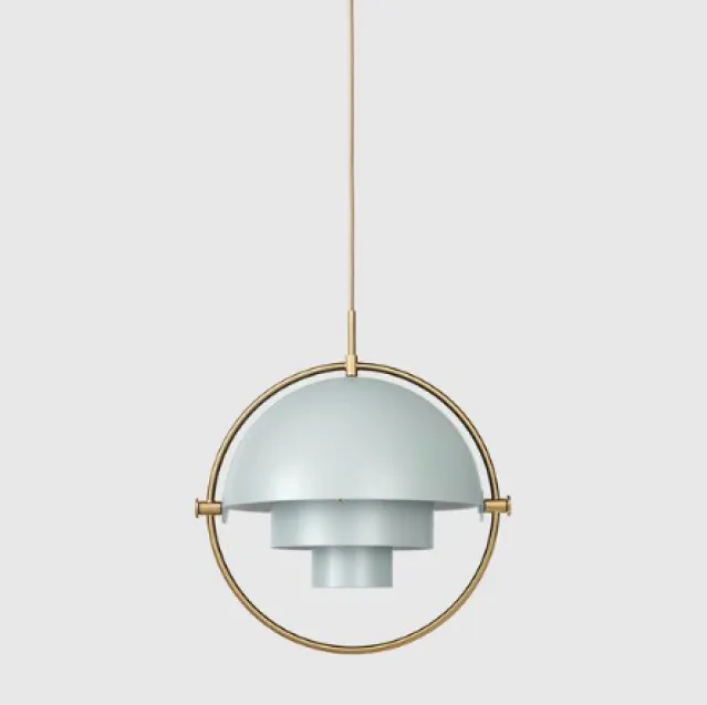 Multi-Lite Pendel – Sea grey Brass base