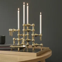Nagel Candle Holder – Brass