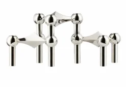 Nagel Candle Holder – Chrome 3pk