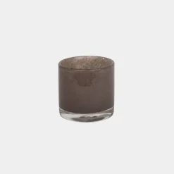 Nilla telysholder -Grå-brun, 8cm