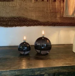 Oljelampe Rund -Smoke