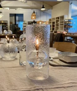 Oljelampe Windshelter- Hamret glass
