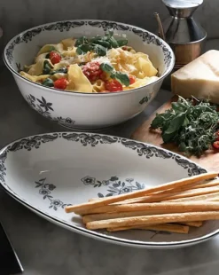 Ostindia Serveringsfat ovalt – sort