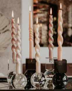 Pearl Curled Candles