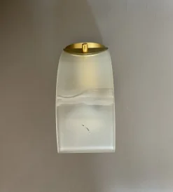 PRO Vegglampe Lang arm -Matt messing