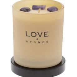 Protection Amethyst Krystall Duftlys