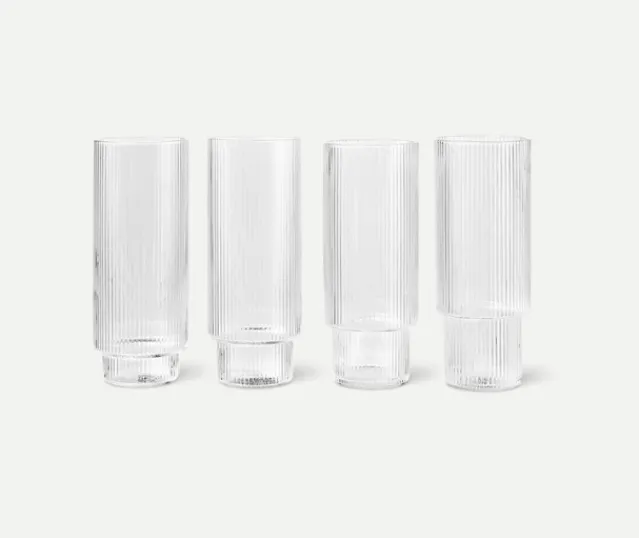 Ripple -Long Drink glass 4pk