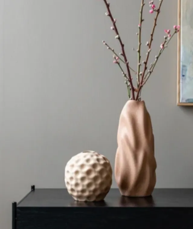 Seedpod Vase 14 cm Walnut