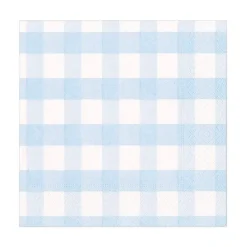 Servietter lunsj – Gingham Lysblå