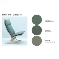 Siesta Trio Fotskammel Tekstil