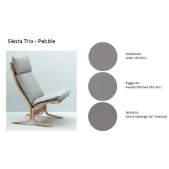 Siesta Trio Fotskammel Tekstil