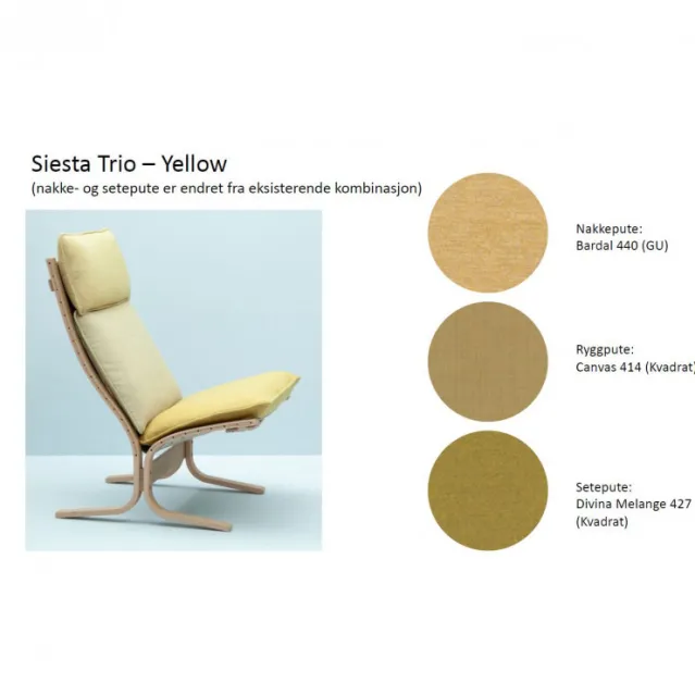 Siesta Trio Fotskammel Tekstil