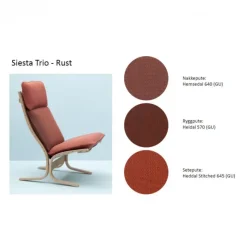 Siesta Trio Fotskammel Tekstil