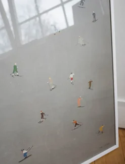 Skiløpere – poster 50×70