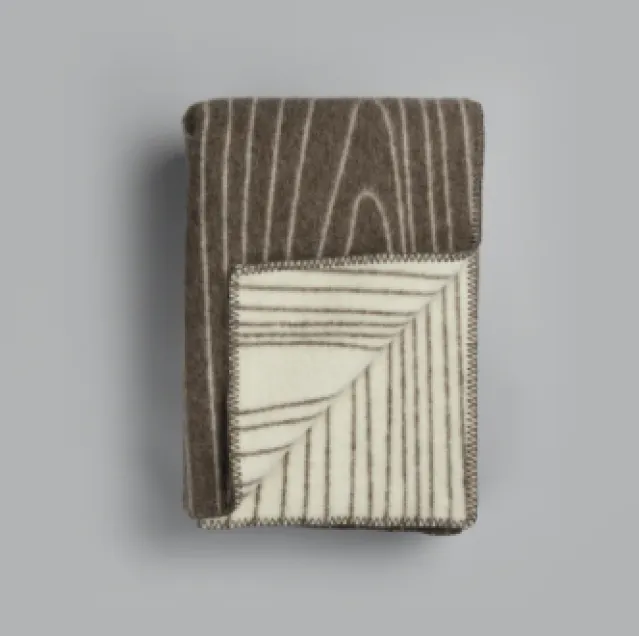 Skog Pledd -Brown/natural